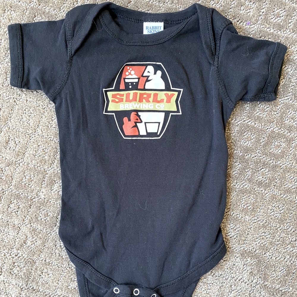 18 month Surly Brewing Co onesie